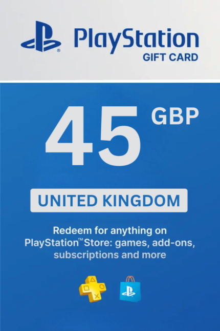 PlayStation Store £45 GBP Gift Card (United Kingdom) - Digital Code