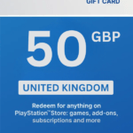 PlayStation Store £50 GBP Gift Card (United Kingdom) - Digital Code