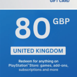 PlayStation Store £80 GBP Gift Card (United Kingdom) - Digital Code