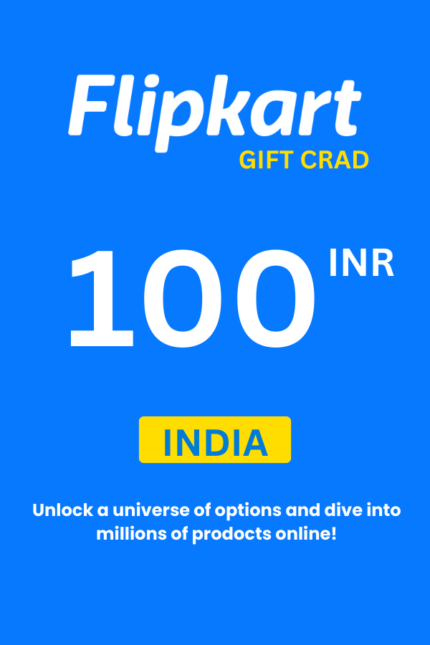 Flipkart ₹100 INR Gift Card (India) - Digital Code