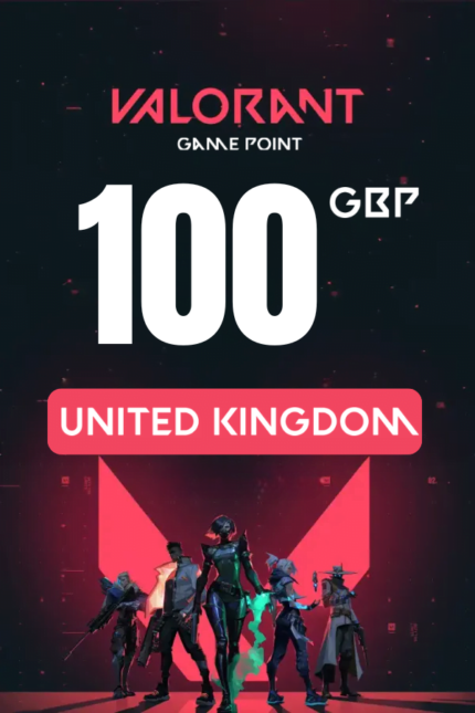 Valorant £100 GBP Valorant Points (United Kingdom) - Digital Code