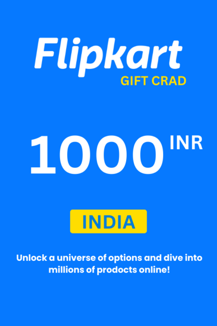 Flipkart ₹1000 INR Gift Card (India) - Digital Code