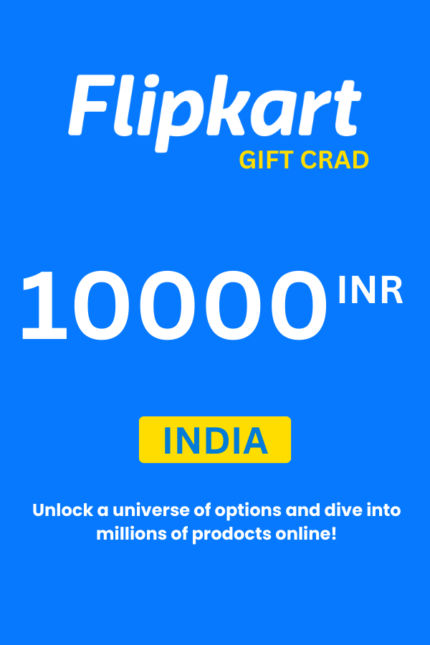 Flipkart ₹10000 INR Gift Card (India) - Digital Code