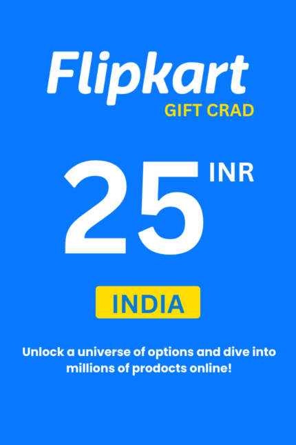 Flipkart ₹25 INR Gift Card (India) - Digital Code
