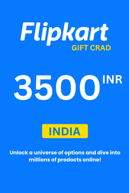 Flipkart ₹3500 INR Gift Card (India) - Digital Code