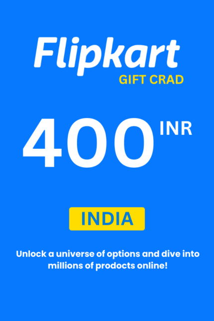 Flipkart ₹400 INR Gift Card (India) - Digital Code