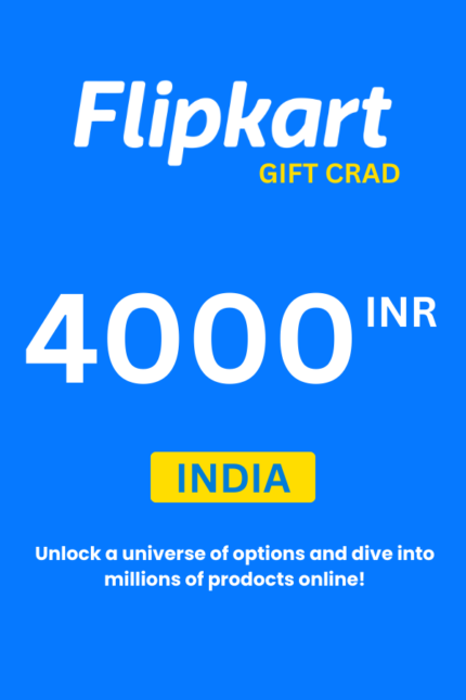 Flipkart ₹4000 INR Gift Card (India) - Digital Code