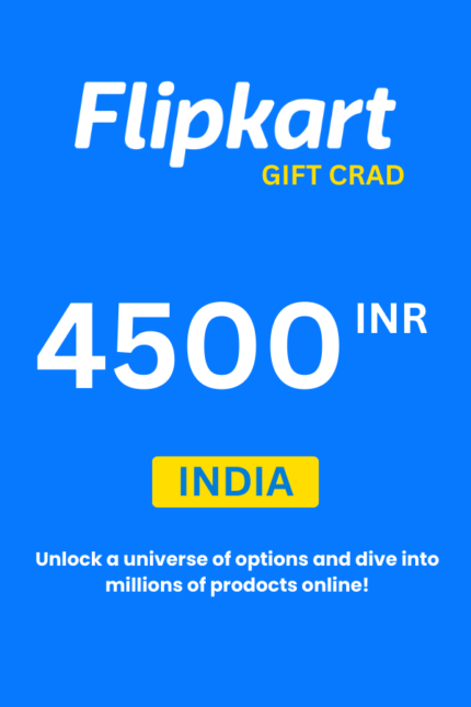 Flipkart ₹4500 INR Gift Card (India) - Digital Code