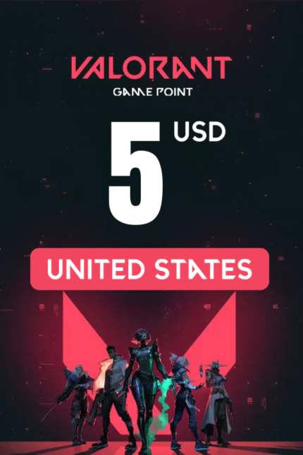 Valorant $5 USD Valorant Points (United States) - Digital Code