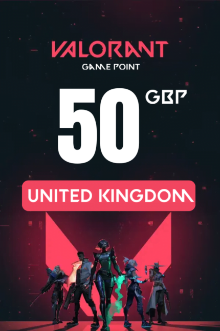 Valorant £50 GBP Valorant Points (United Kingdom) - Digital Code
