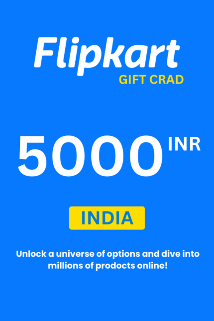 Flipkart ₹5000 INR Gift Card (India) - Digital Code
