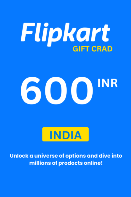 Flipkart ₹600 INR Gift Card (India) - Digital Code
