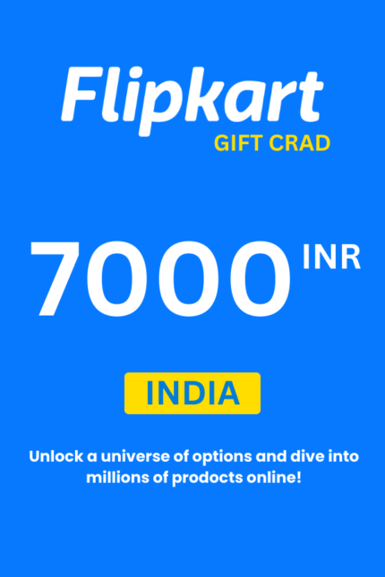 Flipkart ₹7000 INR Gift Card (India) - Digital Code