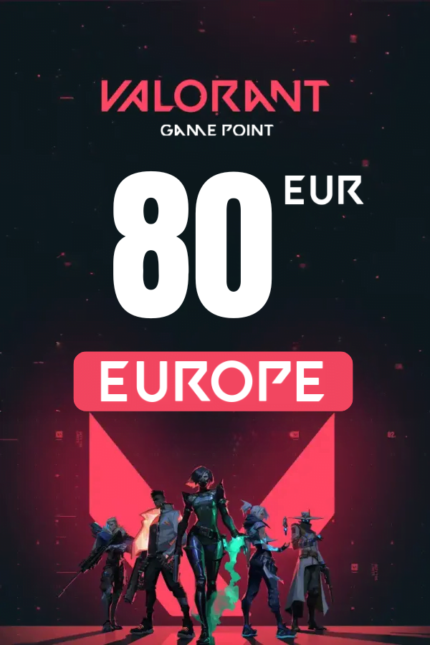 Valorant €80 EUR Valorant Points (Europe) - Digital Code