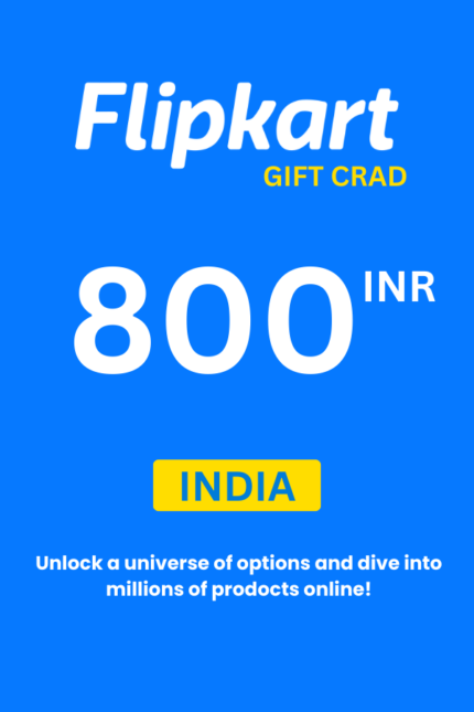 Flipkart ₹800 INR Gift Card (India) - Digital Code