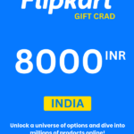 Flipkart ₹8000 INR Gift Card (India) - Digital Code