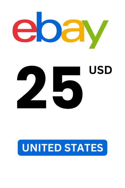 eBay $25 USD Gift Card (United States) - Digital Code