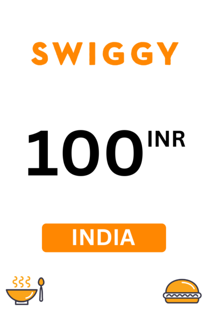Swiggy ₹100 INR Gift Card (India) - Digital Code