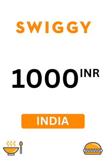 Swiggy ₹1000 INR Gift Card (India) - Digital Code