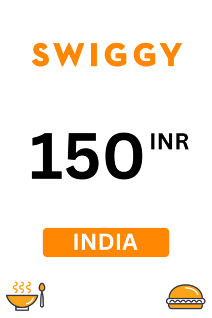Swiggy ₹150 INR Gift Card (India) - Digital Code