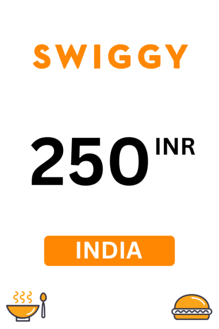 Swiggy ₹250 INR Gift Card (India) - Digital Code