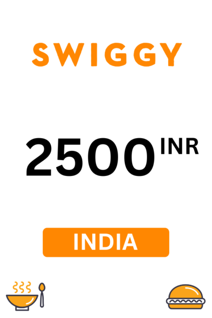 Swiggy ₹2500 INR Gift Card (India) - Digital Code