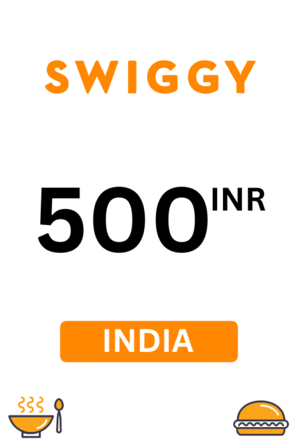 Swiggy ₹500 INR Gift Card (India) - Digital Code