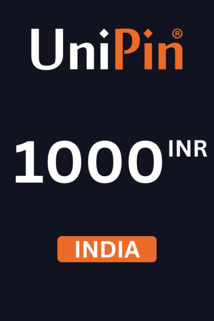 UniPin ₹1000 INR Gift Card (India) - Digital Code
