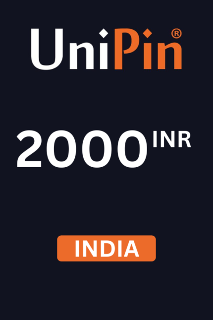 UniPin ₹2000 INR Gift Card (India) - Digital Code