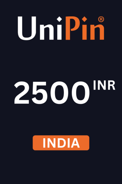 UniPin ₹2500 INR Gift Card (India) - Digital Code
