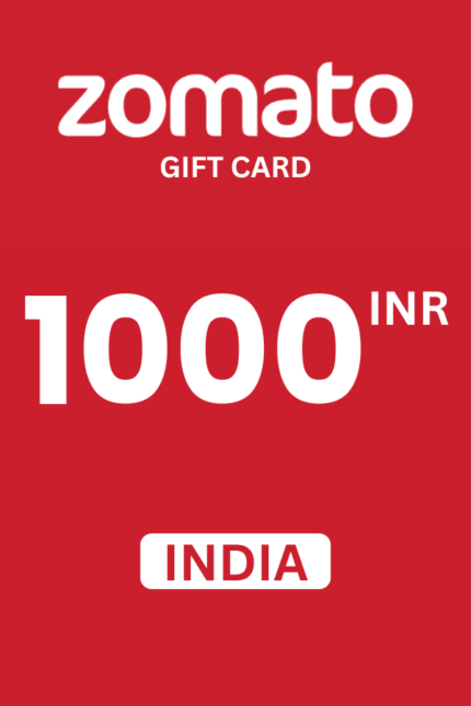 Zomato ₹1000 INR Gift Card (India) - Digital Code