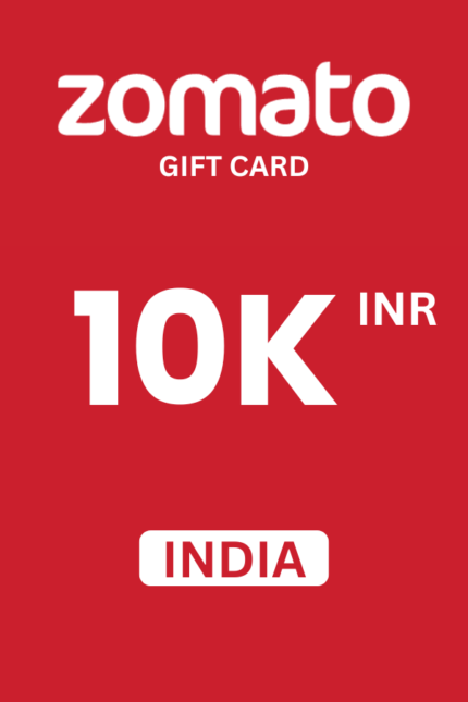 Zomato ₹10000 INR Gift Card (India) - Digital Code