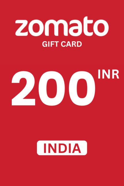 Zomato ₹200 INR Gift Card (India) - Digital Code