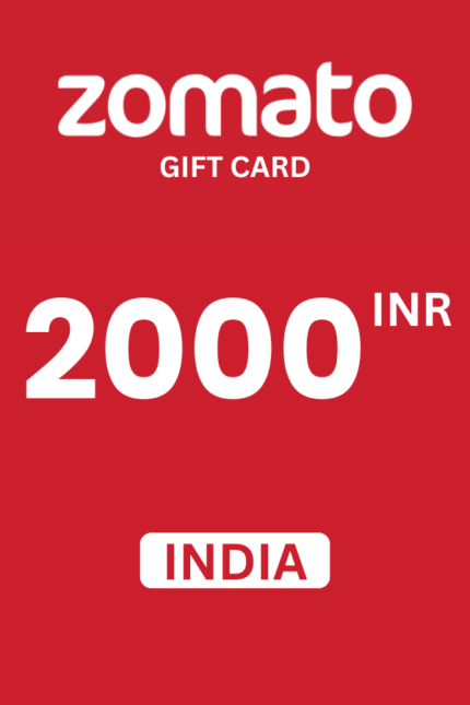 Zomato ₹2000 INR Gift Card (India) - Digital Code