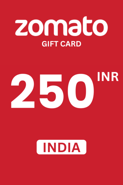 Zomato ₹250 INR Gift Card (India) - Digital Code