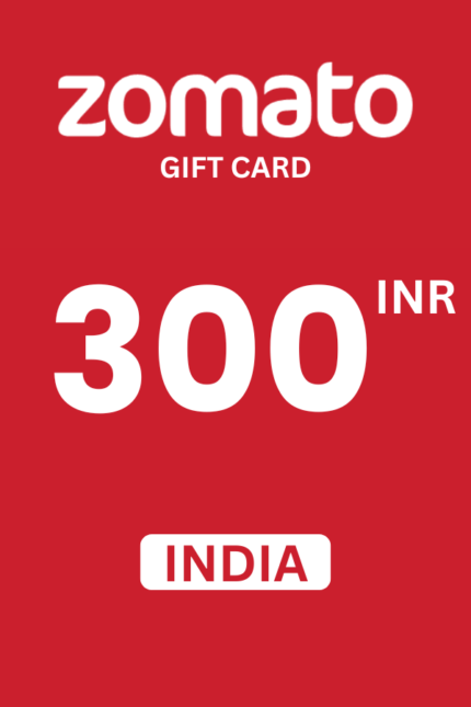 Zomato ₹300 INR Gift Card (India) - Digital Code