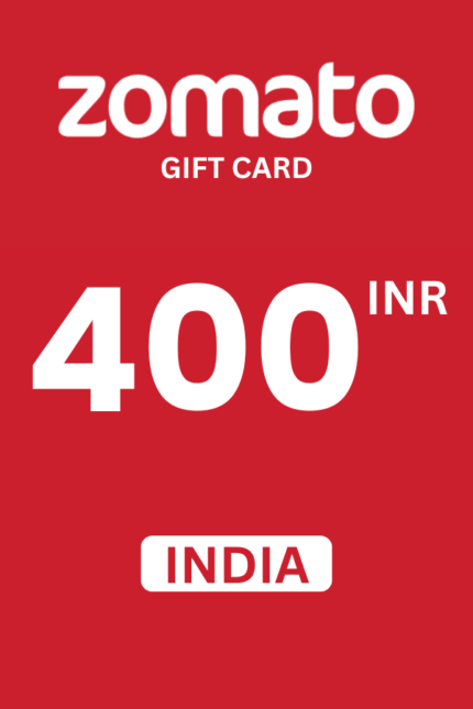 Zomato ₹400 INR Gift Card (India) - Digital Code
