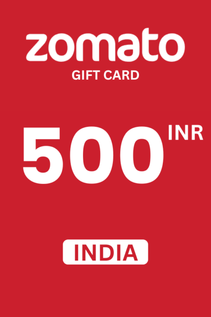 Zomato ₹500 INR Gift Card (India) - Digital Code