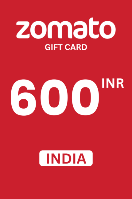 Zomato ₹600 INR Gift Card (India) - Digital Code