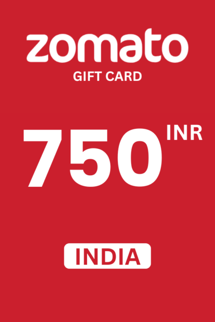Zomato ₹750 INR Gift Card (India) - Digital Code