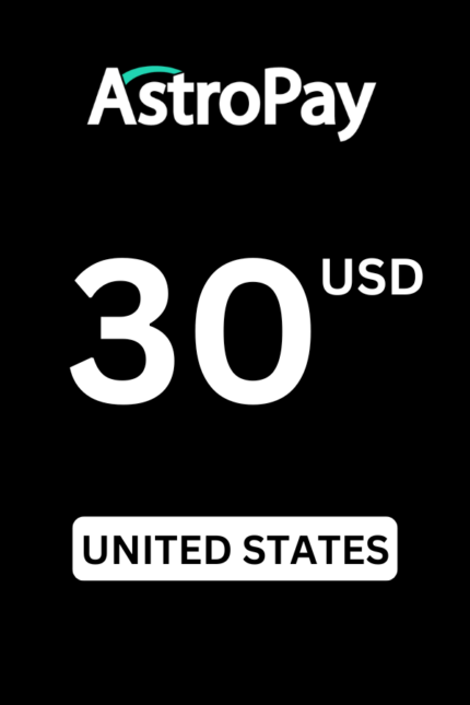 AstroPay $30 USD Card (United States) - Digital Code