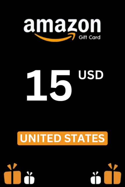Amazon $15 USD Gift Card (United States) - Digital Code