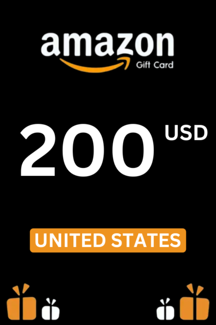 Amazon $200 USD Gift Card (United States) - Digital Code