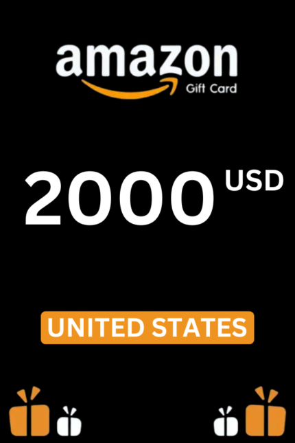 Amazon $2000 USD Gift Card (United States) - Digital Code