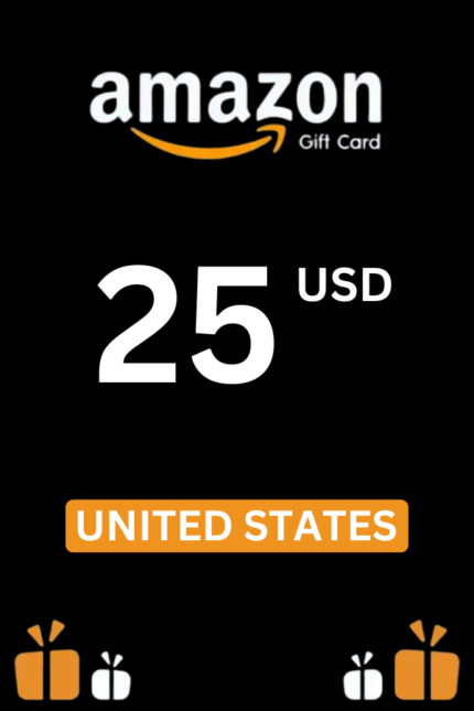 Amazon $25 USD Gift Card (United States) - Digital Code