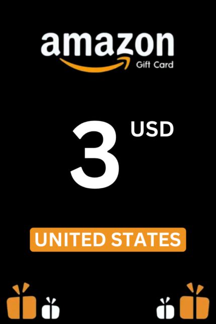Amazon $3 USD Gift Card (United States) - Digital Code