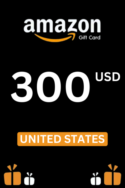 Amazon $300 USD Gift Card (United States) - Digital Code