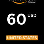 Amazon $60 USD Gift Card (United States) - Digital Code