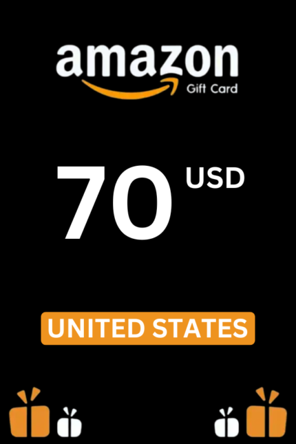 Amazon $70 USD Gift Card (United States) - Digital Code