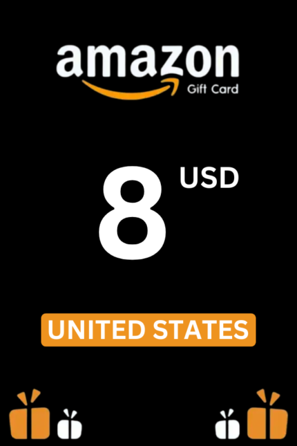 Amazon $8 USD Gift Card (United States) - Digital Code